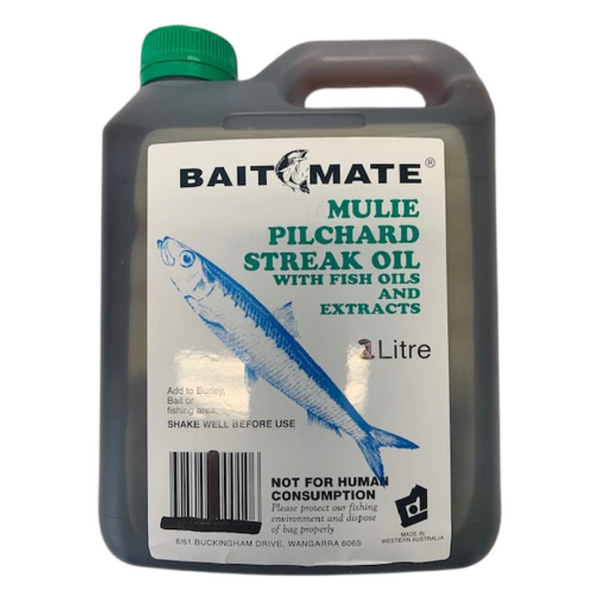 Bait Mate Mulie Pilchard Streak Oil with Fish Oils & Extracts (2 Litres)