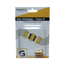 Bromic Gas Adaptor - Type G (1/4" BSPF x 3/8' SAEM)
