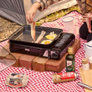 Auscrown Cook'n'Grill Butane Gas Stove with Pan