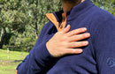 Adventureline Kanga Half Button Jumper - Evening Blue
