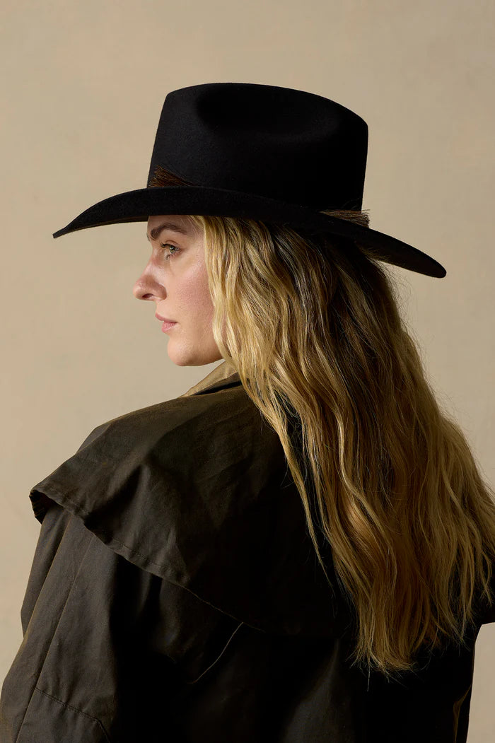 Akubra Rough Rider Hat - Black