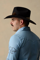 Akubra Rough Rider Hat - Black (Available In-Store Only)