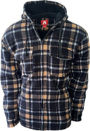 Adventureline Nomad Fleece Hoodie Jacket - Black Tarten Check