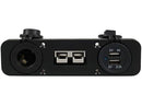 Voltflow Anderson Style Plug 50 AMP + Cig Socket + Dual USB With Flush Mount