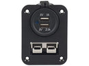 Voltflow Anderson Style Plug 50 AMP + Dual USB with Flush Mount