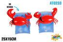 Airtime 3D Crab Design Inflatable Armbands (Age 3-6 Years)