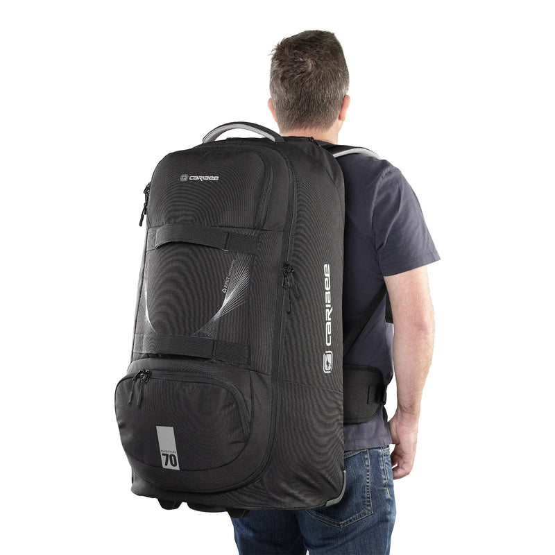 Caribee Adventure Hybrid Wheel Travel Pack (70L) - Black