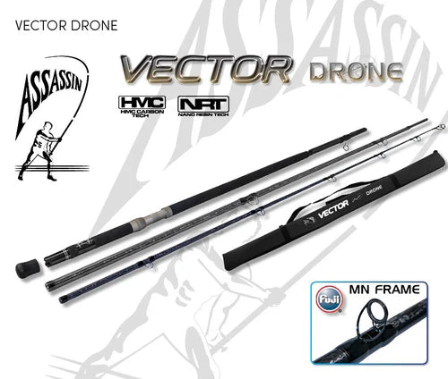 Assassin Vector Drone Rod 12'6 Heavy (Spin)