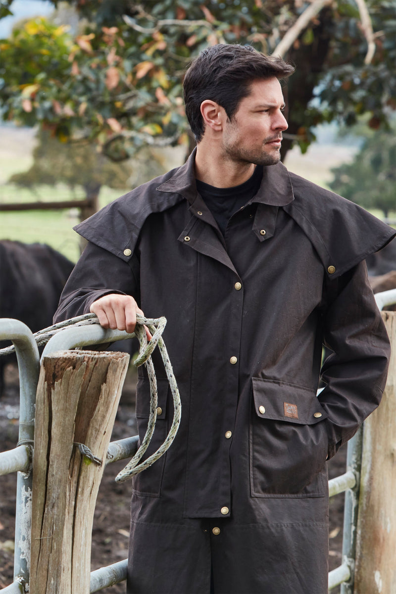 Burke & Wills Balranald Long Coat - Brown