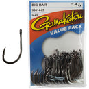 Gamakatsu Big Bait Hooks 8/0 25pce - Black