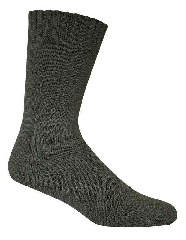 Bamboo Textiles 4-Yarn Extra Thick Socks - Khaki (Size M10-14)