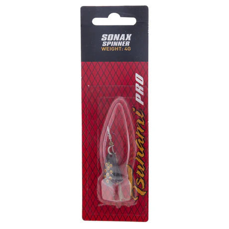 Tsunami Sonax Spinner Lure Black Blade/Red Yellow (4g)