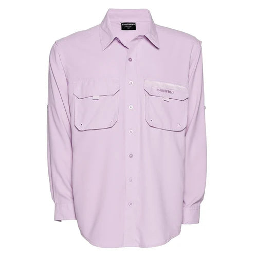 Shimano Vented Long Sleeve Ladies Shirt Lilac - Size 18