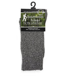 Bamboo Textiles Lightweight Bamboo Charcoal Hiker Socks - Black/Grey (Size M4-6 / W6-8)