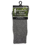 Bamboo Textiles Lightweight Bamboo Charcoal Hiker Socks - Black/Grey (Size M10-14)