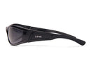 Liive Vision Biggy Sunglasses - Black Frame with Polarized Smoke Lens