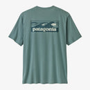 Patagonia Men’s Capilene® Cool Daily Shirt with Boardshort Logo - Blue Sage/Light Blue Sage X-Dye