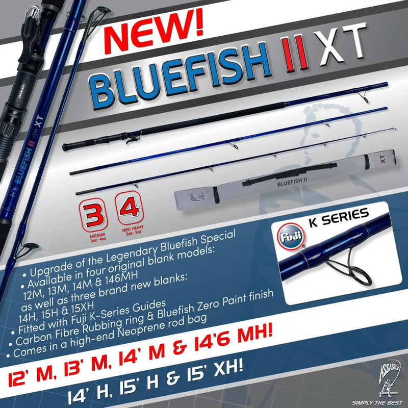 Assassin Bluefish 2 XT Rod ABFXT12M 12ft 3pce Spin