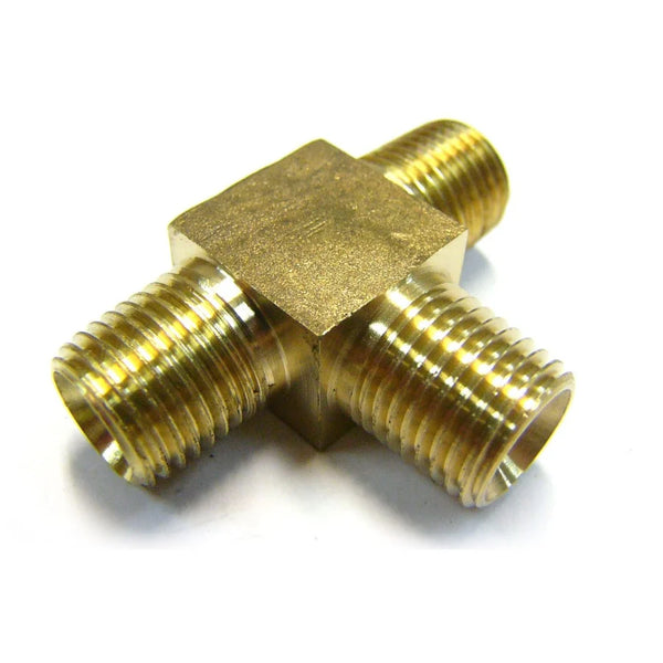 Kookaburra 1/4" x 1/4" x 1/4" T Piece MBSP Gas Fitting