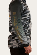 Ringers Western Buckin Barra Fishing Jersey Shirt - Black