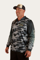 Ringers Western Buckin Barra Fishing Jersey Shirt - Black