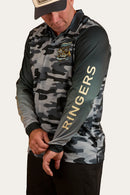 Ringers Western Buckin Barra Fishing Jersey Shirt - Black