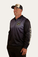 Ringers Western Buckin Barra Fishing Jersey Shirt - Navy