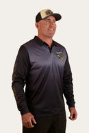 Ringers Western Buckin Barra Fishing Jersey Shirt - Navy