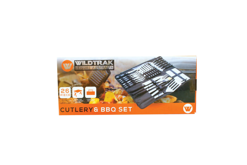 Wildtrak 26 Piece Cutlery & BBQ Set