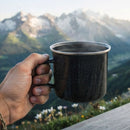 Wildtrak Premium Enamel Mug with Stainless Steel Rim (540ml)