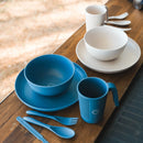 Wildtrak 1 Person Wheat Straw Dinner Set (6 Piece) - Beige or Blue (Colour Seletced at Random)