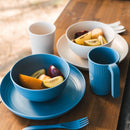 Wildtrak 1 Person Wheat Straw Dinner Set (6 Piece) - Beige or Blue (Colour Seletced at Random)