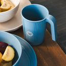 Wildtrak 1 Person Wheat Straw Dinner Set (6 Piece) - Beige or Blue (Colour Seletced at Random)