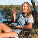 Wildtrak 1 Person Wheat Straw Dinner Set (6 Piece) - Beige or Blue (Colour Seletced at Random)