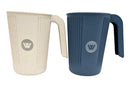 Wildtrak Eco Friendly Wheat Straw Cup with Handle 350ml - Beige or Blue (Random Colour Selection)