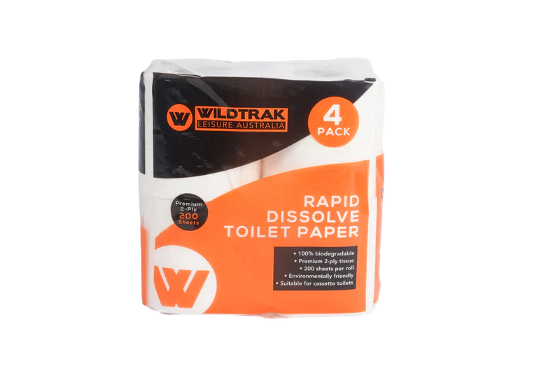 Wildtrak 2 Ply Bio-Degradable Toilet Paper (4 Pack)