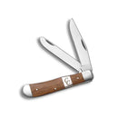 Cattlemans Cutlery 2 Blade Mini Trapper Sagbrush Pocket Knife Series with Zebra Wood Handle