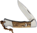 Cattleman Cutlery Buffalo Sagebrush Lockback Knife with Wood Handle