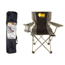 Cockatoo Camping Kiddie Camp Chair - Black/Grey ( Weight 120kg )