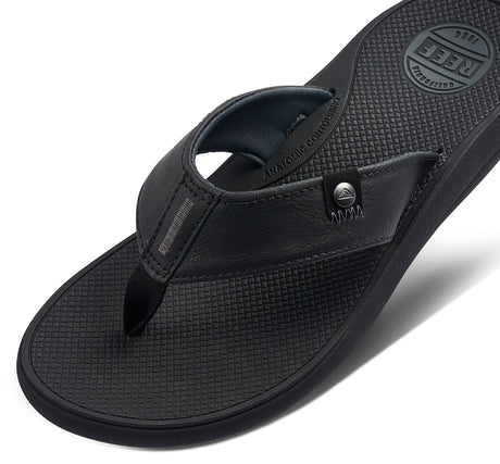 Reef Mens Phantom Nias Thongs - Black/Grey