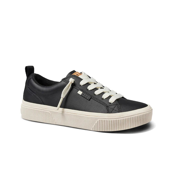 Reef Women's Lay Day Dawn Leather Sneaker - Black