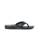 Reef Mens Fanning H20 Thongs - Black/Silver