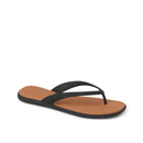 Reef Womens Water Willow Malibu Thongs - Black /Tan