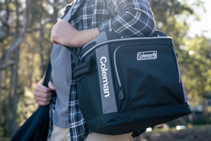 Coleman Templock Insulation Zipped Pocket Soft Cooler Bag with Carry Strap (30 Can)