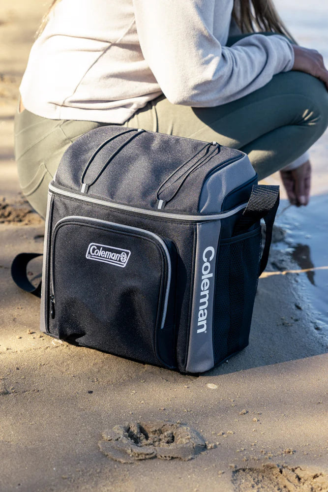 Coleman Templock Insulation Zipped Pocket Soft Cooler Bag with Carry Strap (30 Can)