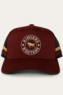 Ringers Western McCoy Trucker Cap - Burgundy