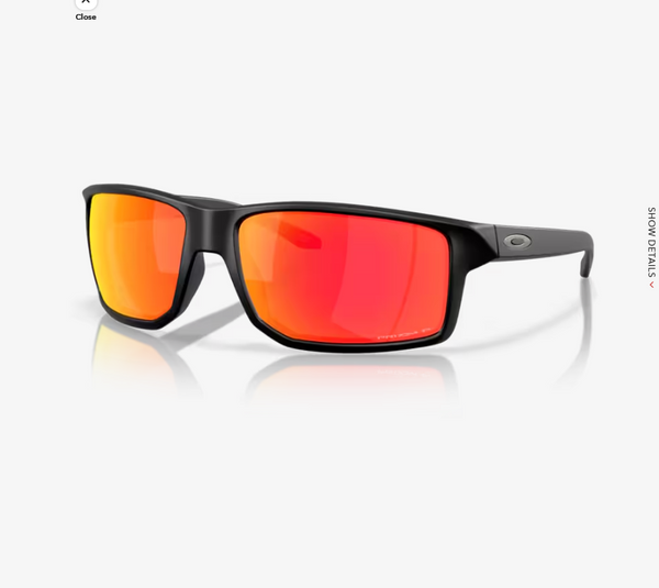 Oakley Gibston XL Sunglasses - Prizm Ruby Polarized Lenses with Matte Black Frame