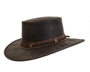 Barmah Hats Squashy Kangaroo / Roo Cooper X - Dark Brown Crackle (XX-Large)