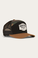 Ringers Western Country Club 7 Panel Cap - Black/Camo
