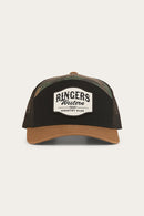 Ringers Western Country Club 7 Panel Cap - Black/Camo